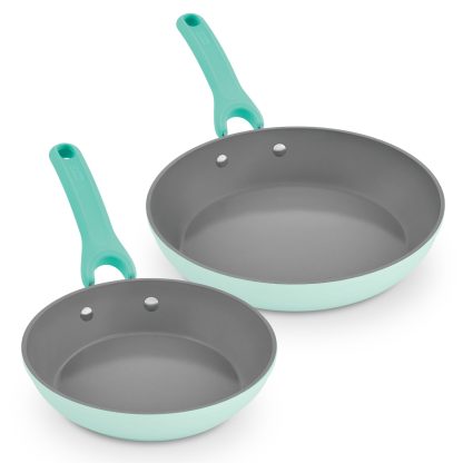 Bydaassh Dream Green Recycled Aluminum 9.5"/11" Fry Pan Set