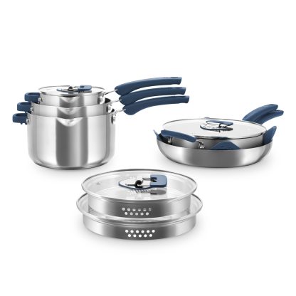 Zakarian by Bydaassh Trupro 10PC Stainless Steel Cookware Set