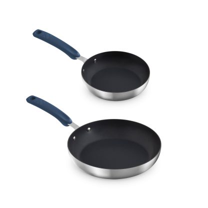 TruPro Stainless Steel Fry Pan Set - 8" 10"